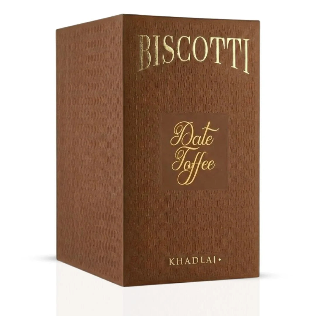 Biscotti Date Toffee Eau de Parfum Spray 100ml (3.4 oz) by Khadlaj Perfumes