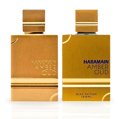 Amber Oud Gold Edition & Amber Oud Bleu Edition - EDP Sprays 100ML (3.4 OZ) By Al Haramain | Long Lasting & Luxurious Perfumes. (ICONIC BUNDLE)