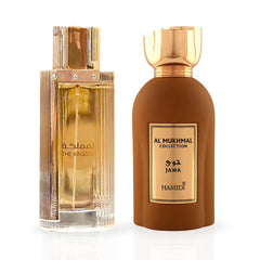 The Kingdom for Women EDP Spray 100ML (3.4 OZ) By Lattafa & Al Mukhmal - Jawa EDP Spray 100ML (3.4 OZ) By Hamidi | A Long Lasting Heady Concoction Of Passion & Desire. (SUPREME BUNDLE)