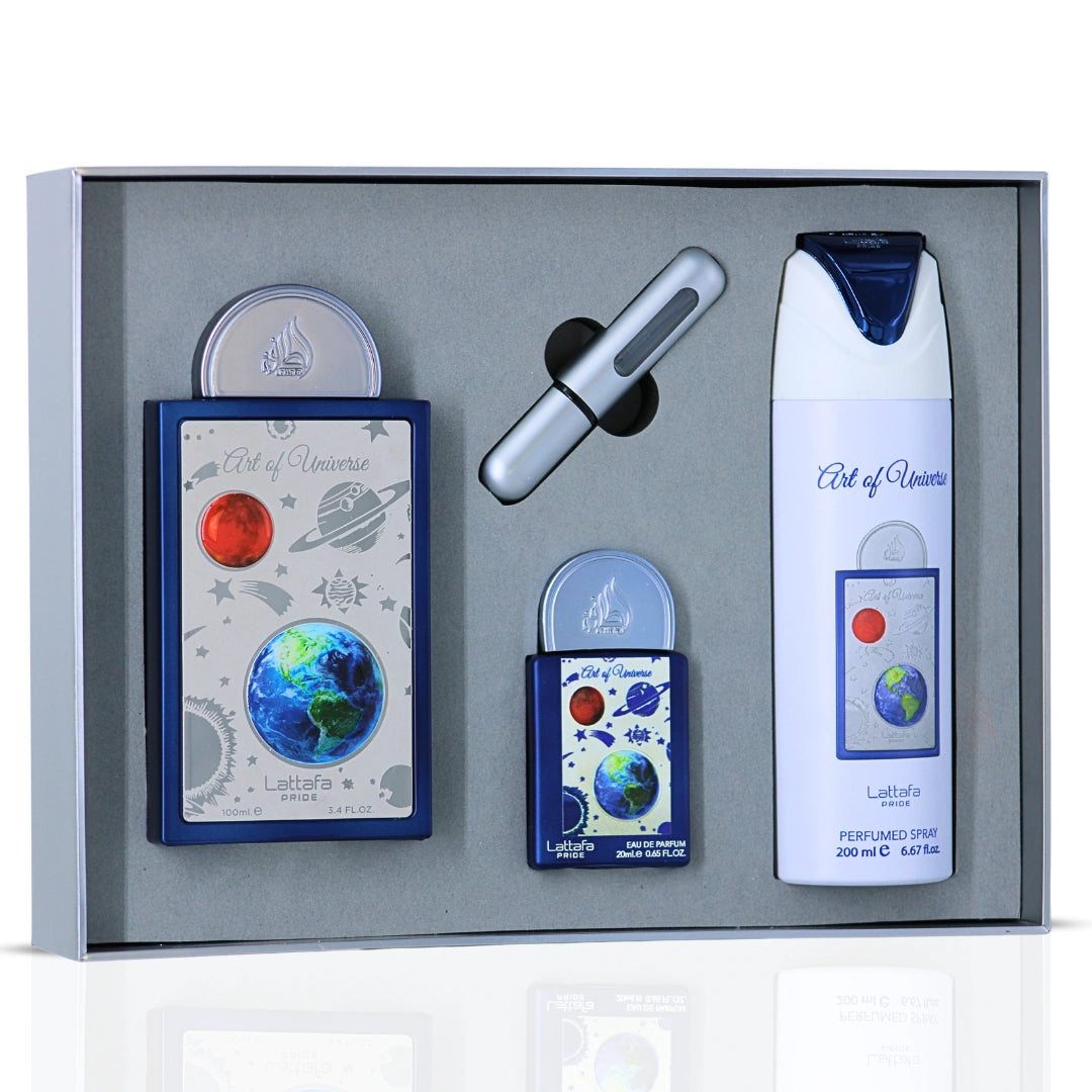 Lattafa Pride Art of Universe 3-Piece Eau de Parfum Gift Set