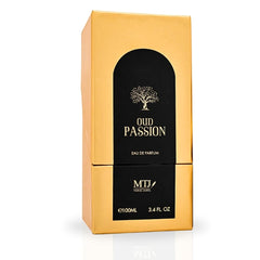 Oud Passion EDP Spray 100ML (3.4 OZ) by MTJ | Long Lasting, Floral, Soft Spicy, Warm Woody, Unisex Scent.