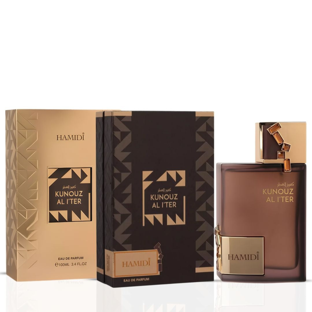 Kunouz Al Iter Eau de Parfum Spray 100ml (3.4 oz) by Hamidi - Intense Oud