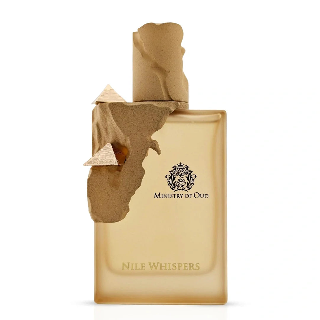 Ministry of Oud Nile Whispers Eau de Parfum spray by Paris Corner, 100ml bottle with elegant design and fragrance details.