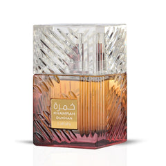 Khamrah Dukhan Eau De Parfum Spray 100ML (3.4 OZ) by Lattafa | A Fusion of Mandarin, Pimento & Amber, Creating an Exotic & Captivating Allure.