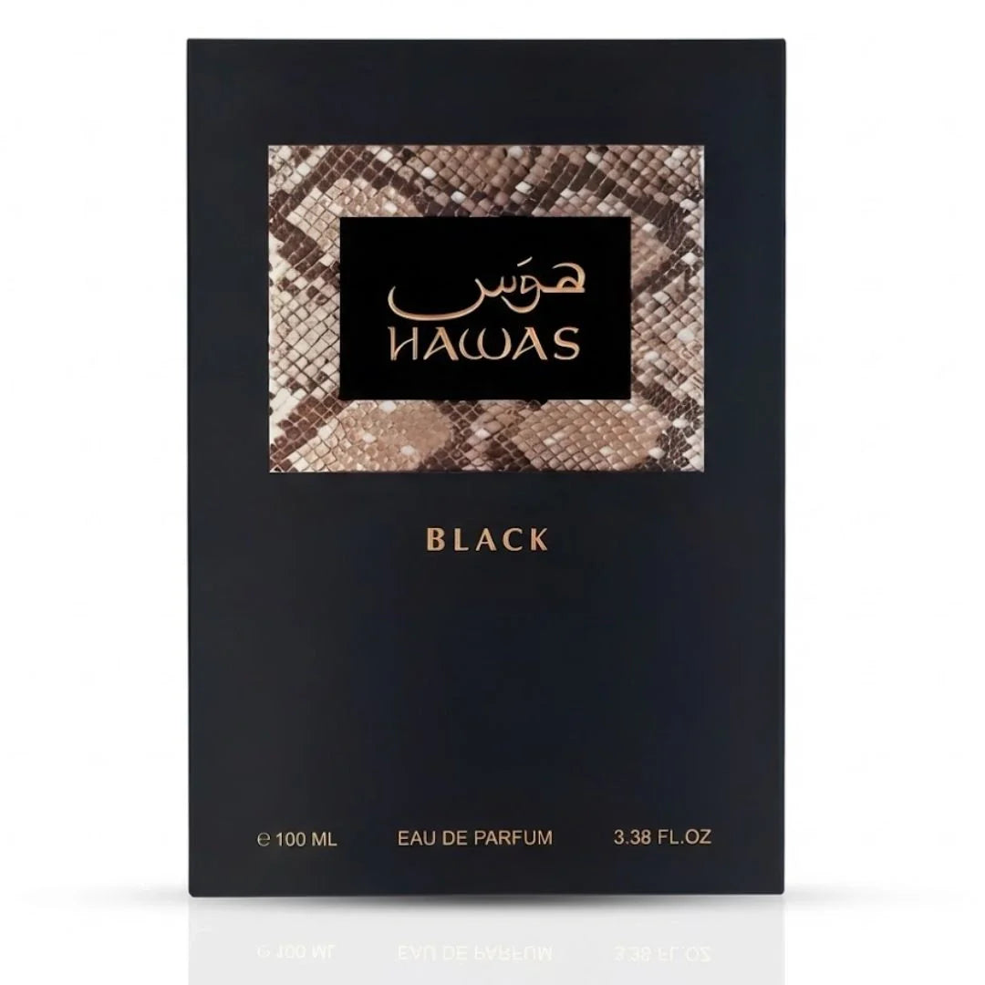Hawas Black Eau de Parfum Spray 100ml (3.4 oz) by Rasasi