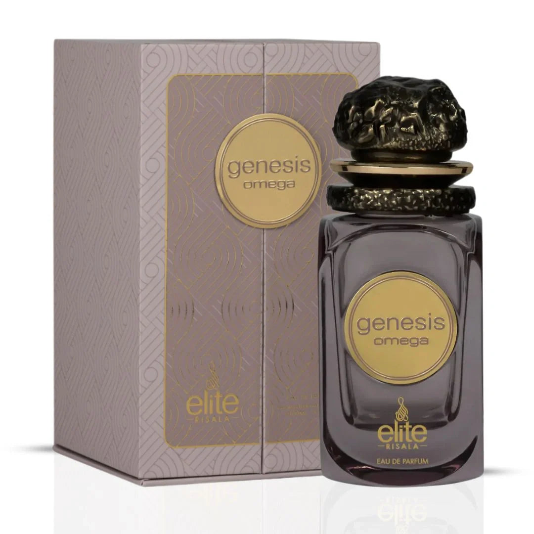 Genesis Omega & Genesis Alpha Eau de Parfum Sprays 100ml (3.4 oz) by Elite Risala (Bundle) - Intense Oud