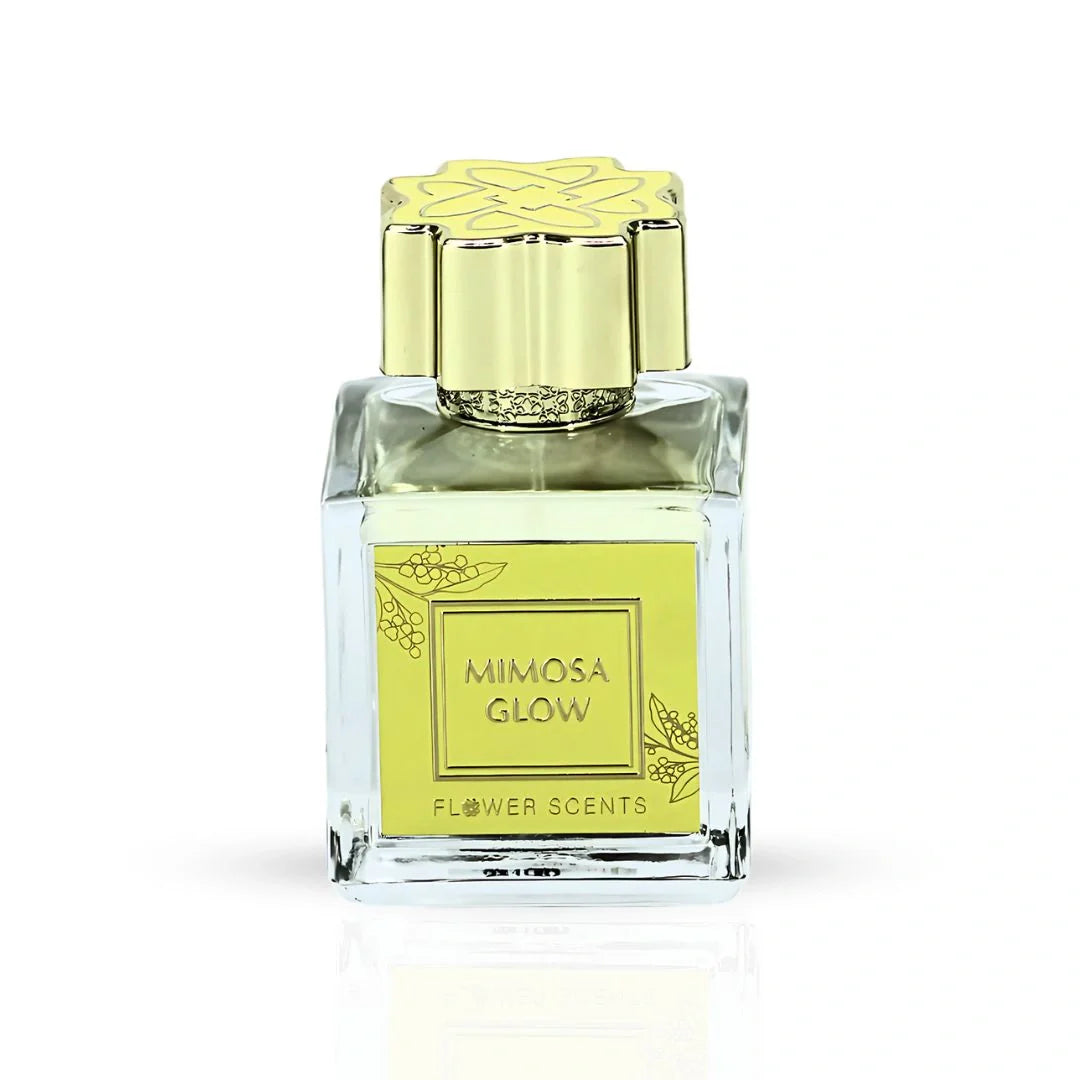Mimosa Glow Eau de Parfum Spray 65ml (2.2 oz) by Flower Scents | Whipped Almond, Tropical Florals & Sun-Warmed Wood