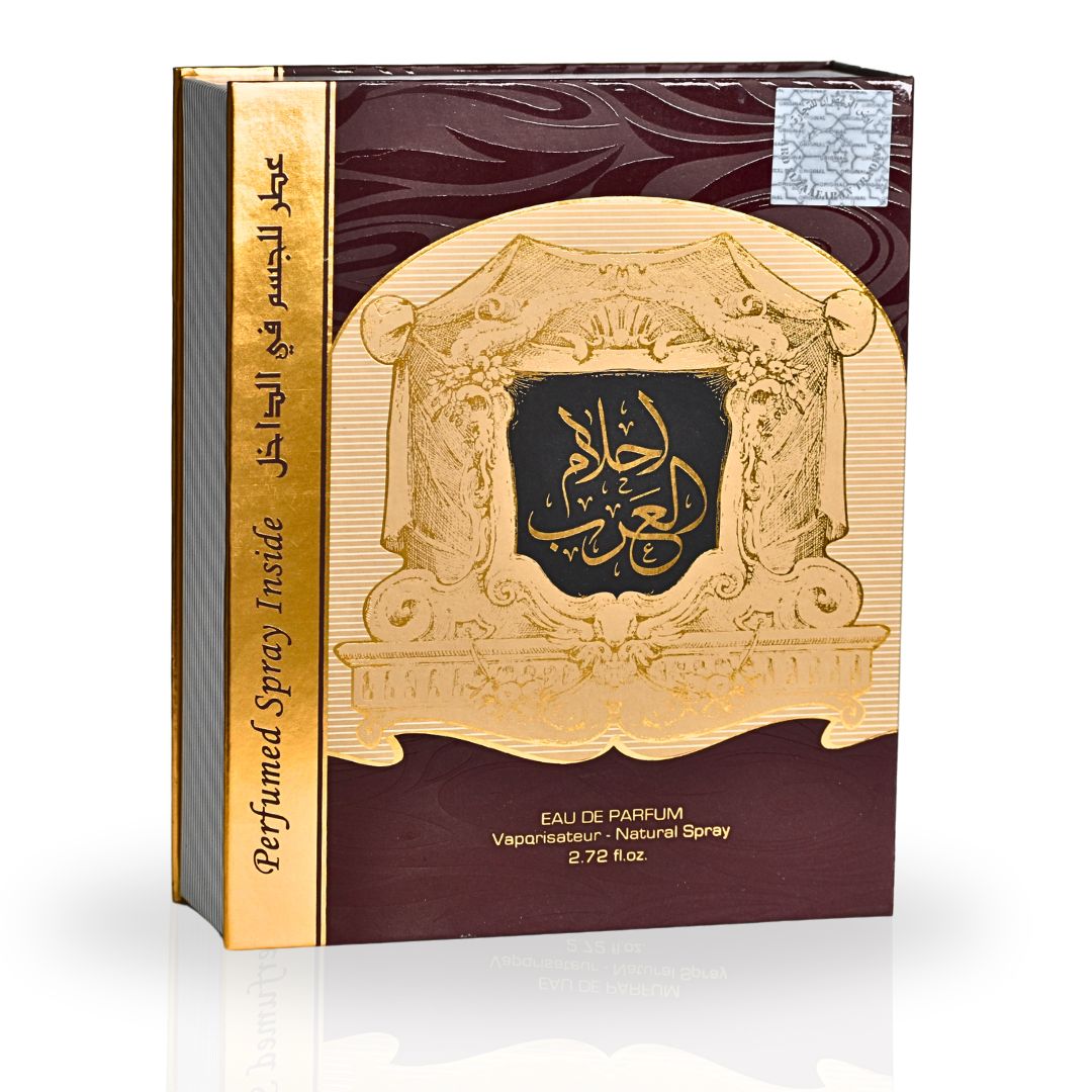 Ahlam Al Arab EDP Spray 80ML (2.72 OZ) With DEO By Ard Al Zaafaran | Long Lasting, Luxurious, Captivating Fragrance.