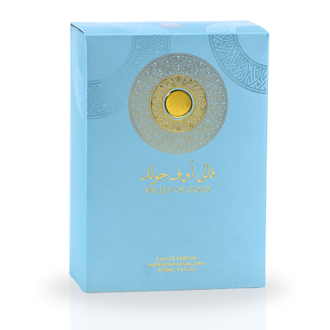 Valley Of Gold EDP Spray 100ML (3.4 OZ) By RISALA | Discover The Captivating Essence Of Freshness & Depth.