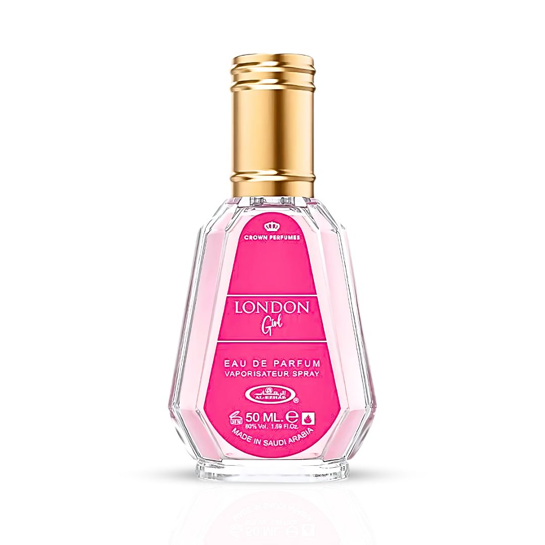 London Girl Eau De Parfum Spray 50ML (1.7 OZ) By Al Rehab | A Sweet & Sophisticated Blend Of Juicy Fruits, Delicate Florals & Vanilla.