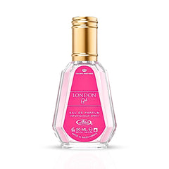 London Girl Eau De Parfum Spray 50ML (1.7 OZ) By Al Rehab | A Sweet & Sophisticated Blend Of Juicy Fruits, Delicate Florals & Vanilla.