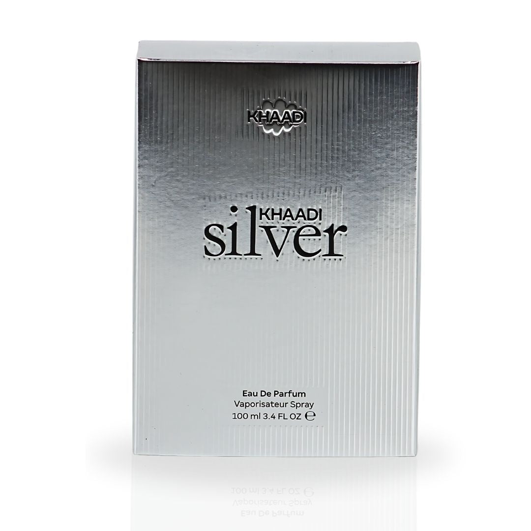 Silver EDP Spray 100ML (3.4 OZ) by Khaadi | Long Lasting, Refreshing, Citrusy, Powdery, Sweet Perfumes.