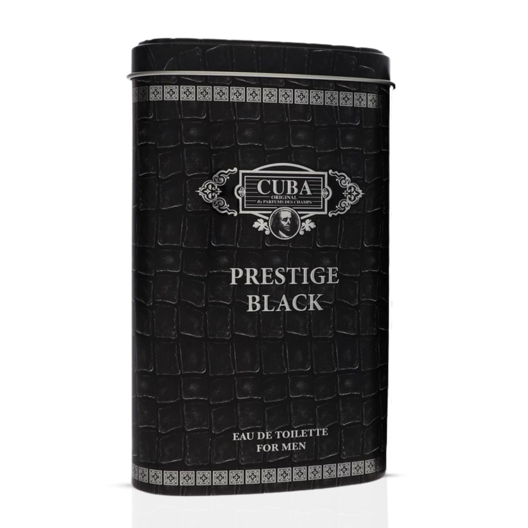 Cuba Prestige Black Eau de Toilette Spray 90ml (3.0 oz) by Parfums des Champs
