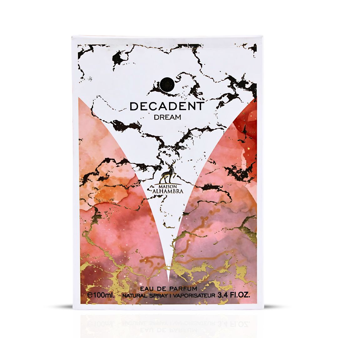 Decadent Dream Eau De Parfum Spray 100ML (3.4 OZ) by Maison Alhambra | A Sweet, Floral Blend with Warm, Resinous Depth and a Creamy, Opulent Finish.