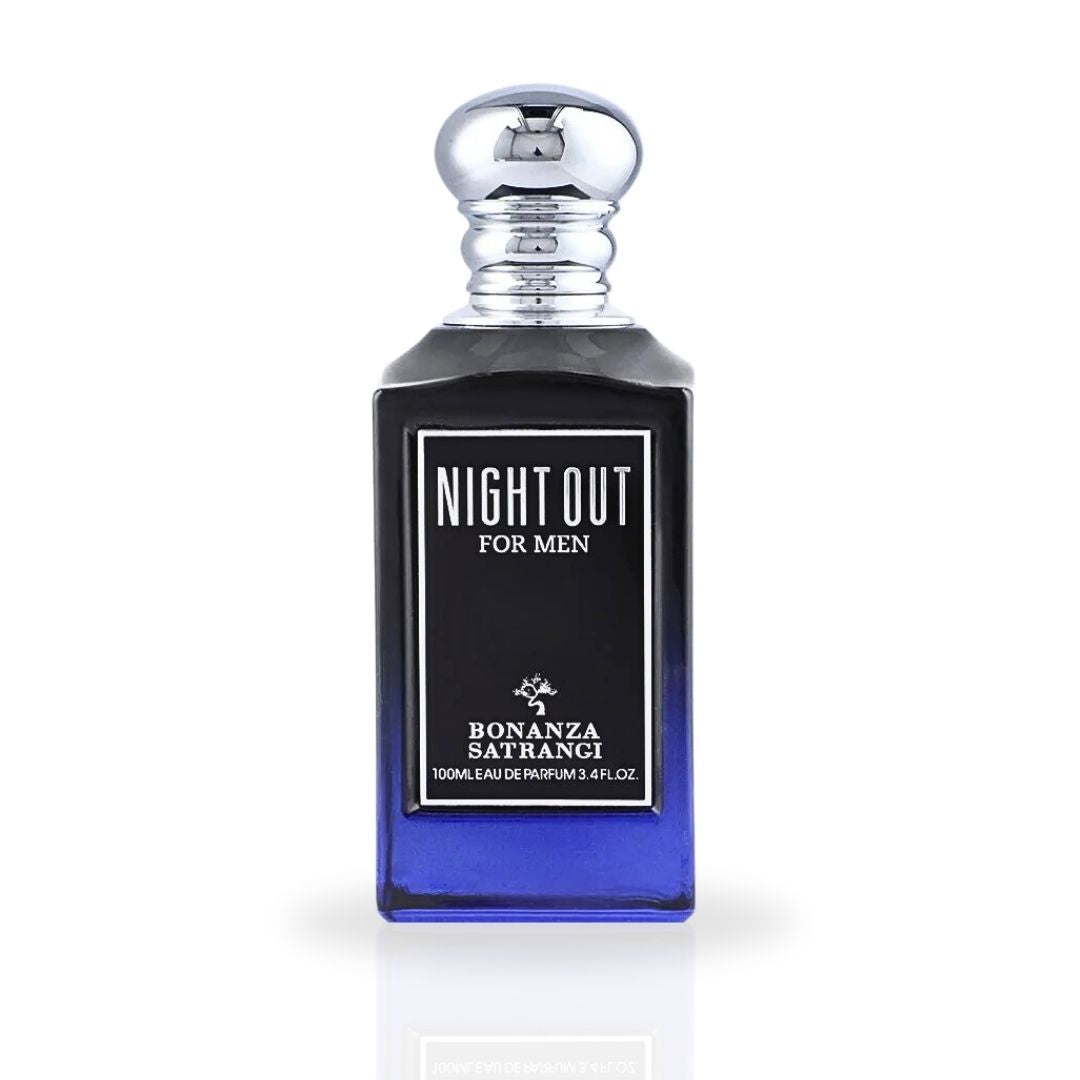 Night Out For Men EDP Spray 100ML (3.4 OZ) by Bonanza Satrangi | Long Lasting, Refreshing, Exotic, Luxurious Fragrances.