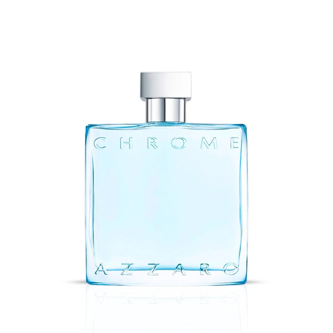 Chrome Eau de Toilette Spray 100ml (3.4 oz) by Azzaro | Fresh Citrus, Refined Spice & Smooth Woods