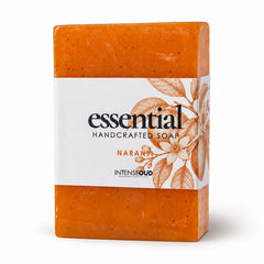 Handmade Naranji soap by Intense Oud, 150g, with a textured surface and natural orange scent, displayed on a neutral background.