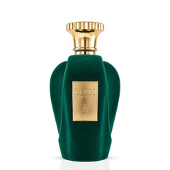 Voux Alma Verde Eau de Parfum spray by Paris Corner, 100ml, with a sleek green bottle and elegant packaging.