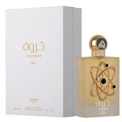 Tharwah Gold EDP - 100mL (3.4 oz) by Lattafa Pride - Intense Oud