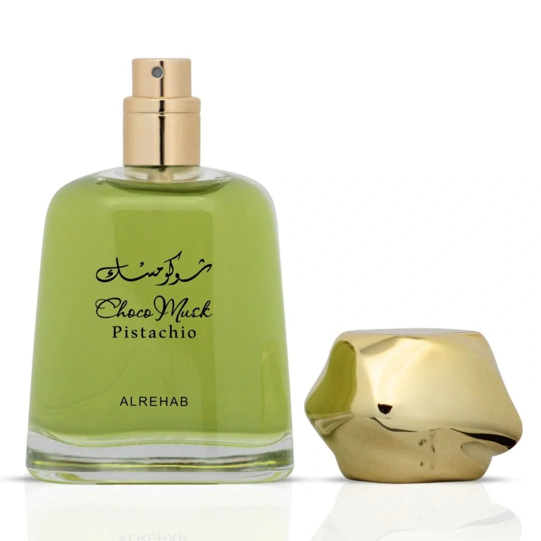 Choco Musk Pistachio Eau de Parfum Spray 100ml (3.4 oz) by Al Rehab - Intense Oud