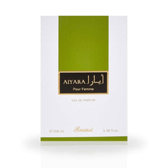 Aiyara Pour Femme EDP Spray 100ML (3.38 OZ) by Rasasi | Long Lasting, Refreshing, Floral, Luxurious Feminine Scent.