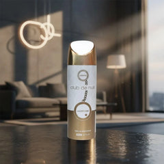 Armaf Club De Nuit Milestone deodorant spray 200ml bottle with sleek black design and silver accents.