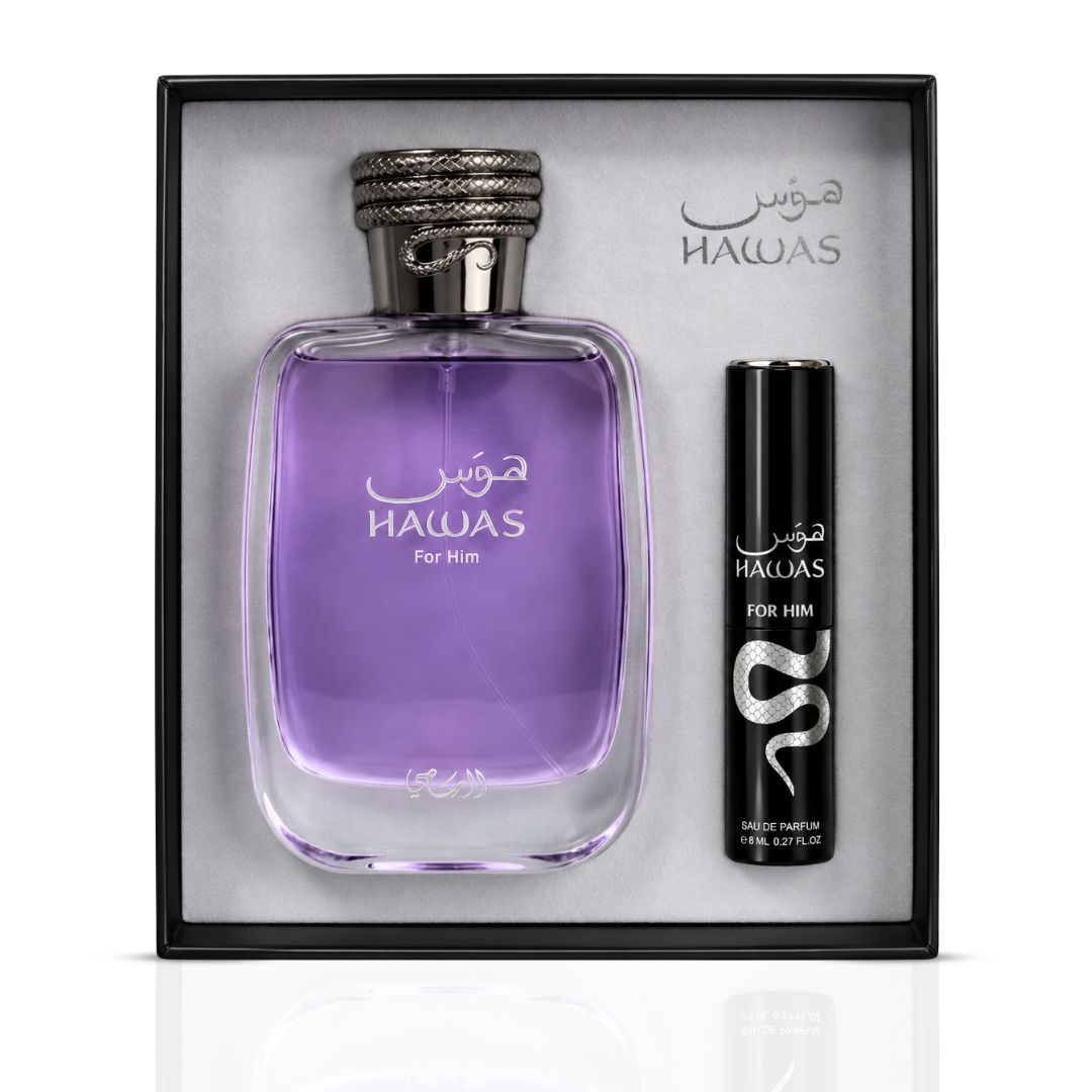 Hawas 2-Piece Perfume Travel Gift Set by Rasasi