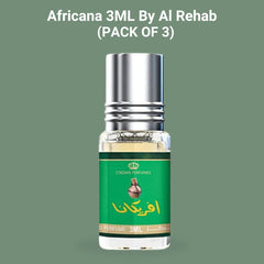 Africana 3ML Perfume Oil By Al Rehab (PACK OF 3)