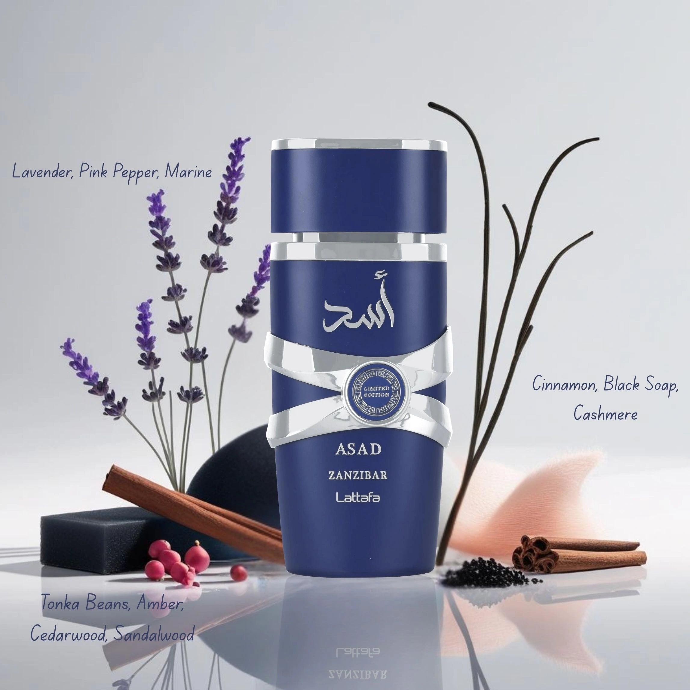 Asad Zanzibar Limited Edition Eau de Parfum Spray 100ml (3.4 oz) by Lattafa