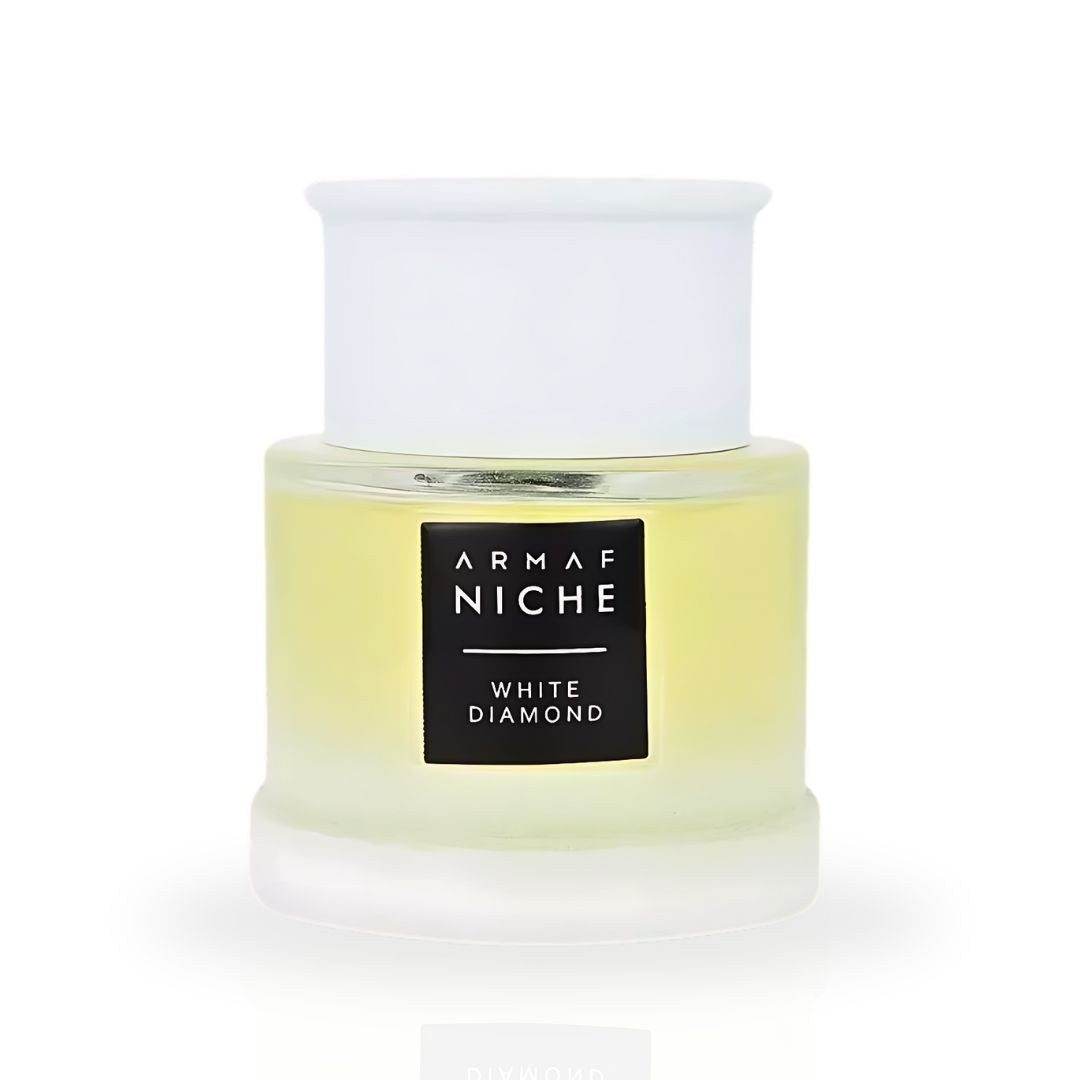 Niche White Diamond For Men EDT Spray 90ML (3 OZ) By Armaf | Long Lasting, Refreshing, Exotic Florals, Woody Undertones.