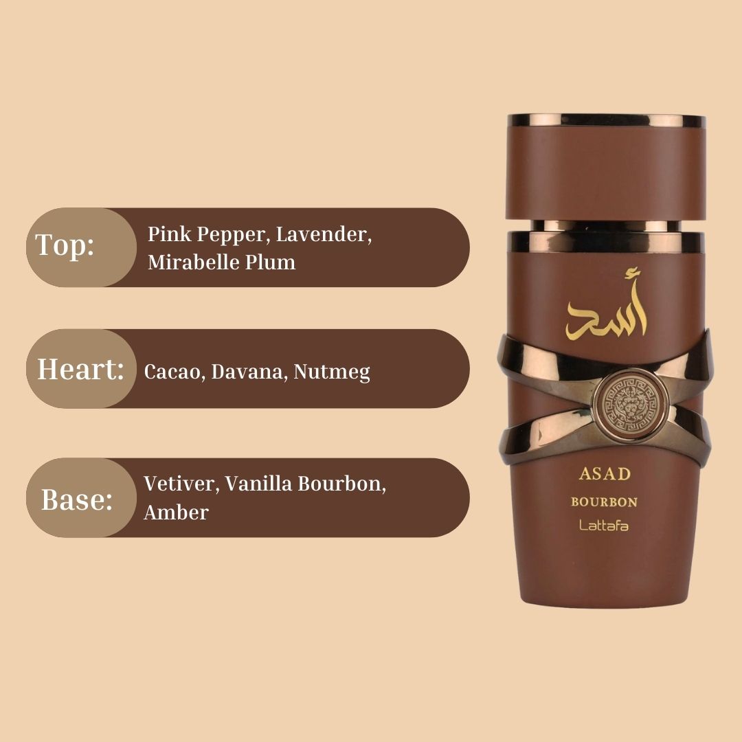 Asad Bourbon EDP Spray 100ML (3.4 OZ) By Lattafa