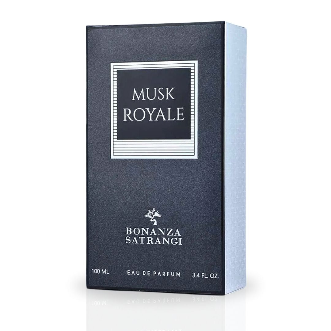 Musk Royale EDP Spray 100ML (3.4 OZ) by Bonanza Satrangi | Long Lasting, Elegant, Warm, Sensual, Luxurious Fragrances.