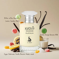 Shahoor Platinum Eau de Parfum Spray 100ml (3.4 oz) by Al Absar