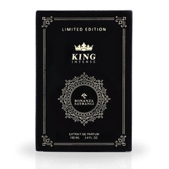 King Intense EDP Spray 100ML (3.4 OZ) by Bonanza Satrangi | Long Lasting, Refreshing, Warm, Exquisite Vanilla Fragrance.