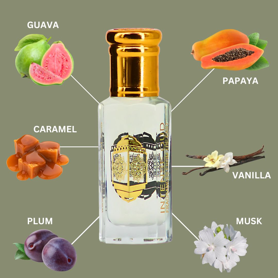 Noble Fruits Perfume Oil 12ML (0.40 OZ) With Black Gift Box By Intense Oud | Exotic Fruits, Sweet Caramel & Smooth Musk.