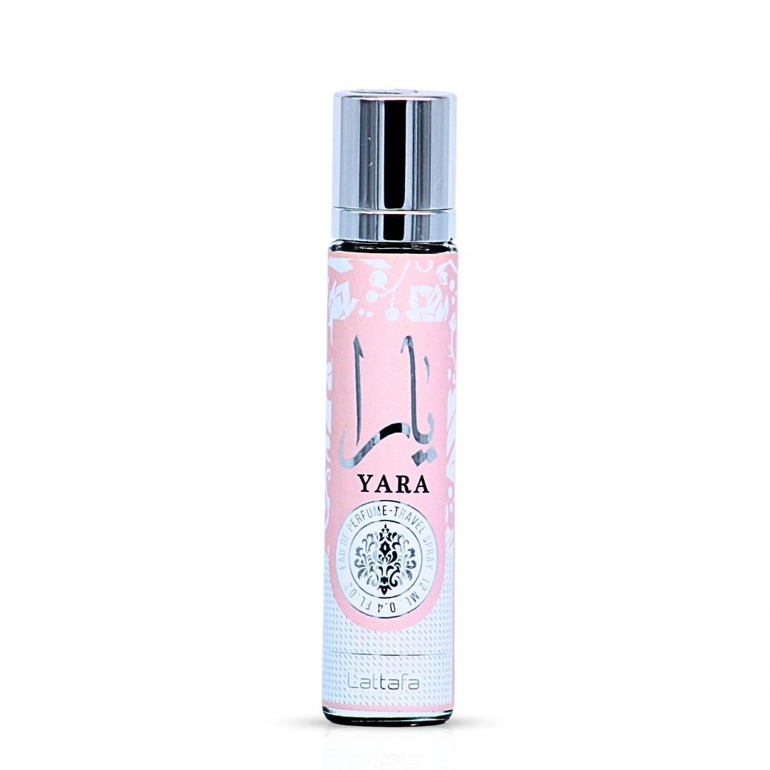 Yara Eau de Parfum Travel Spray 12ml (0.4 oz) by Lattafa | Tropical Luxury On-The-Go