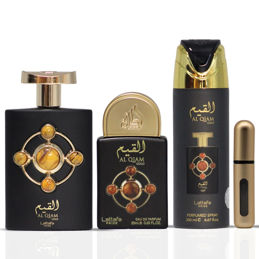 Lattafa Pride Al Qiam Gold 3-Piece Eau de Parfum Gift Set