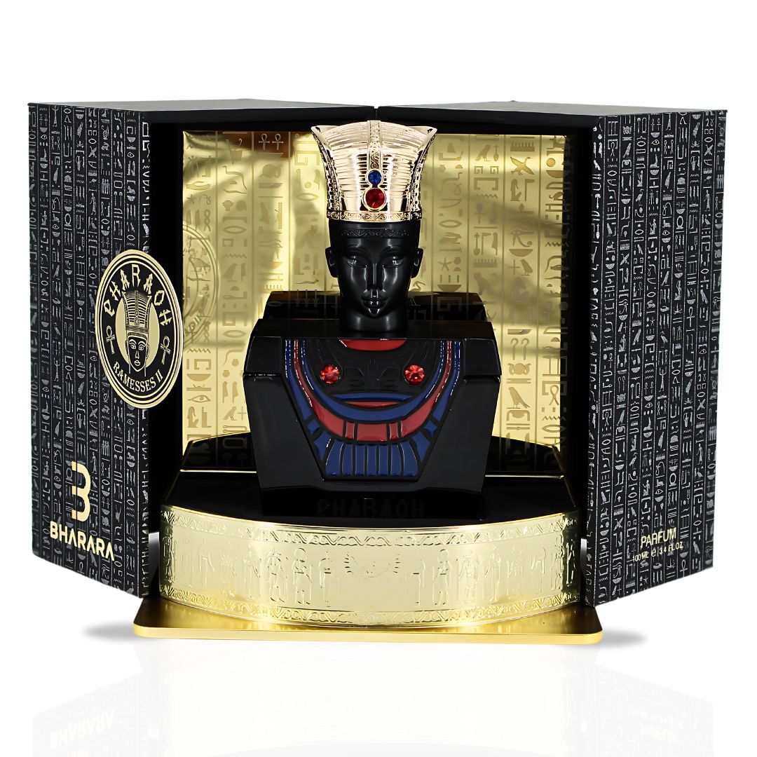 Pharaoh Ramesses II Eau De Parfum Spray 100ML (3.4 OZ) By BHARARA | Bold, Spicy & Deeply Smoky With A Luxurious Finish Of Oud, Leather & Vanilla.