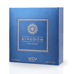 Kingdom Pour Homme EDP Spray 100ML (3.4 OZ) by MTJ | Long Lasting, Citrusy, Woody, Vibrant, Luxurious Masculine Scent.