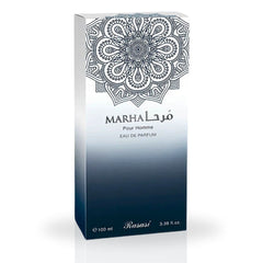 Marha Pour Homme EDP Spray 100ML (3.38 OZ) 100ML by Rasasi | Long Lasting, Aromatic, Warm Floral, Masculine Scent.