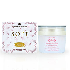 Soft Moisturizing Body Cream 70GMS By Al Rehab | Intensely Moisturizing, Softening, Restores Dry Skin, Fruity - Floral Fragrance.