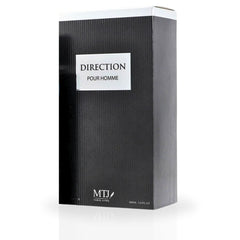 Direction Pour Homme EDP Spray 100ML (3.4 OZ) by MTJ | Long Lasting, Refreshing, Floral, Woody, Luxurious Masculine Scent.