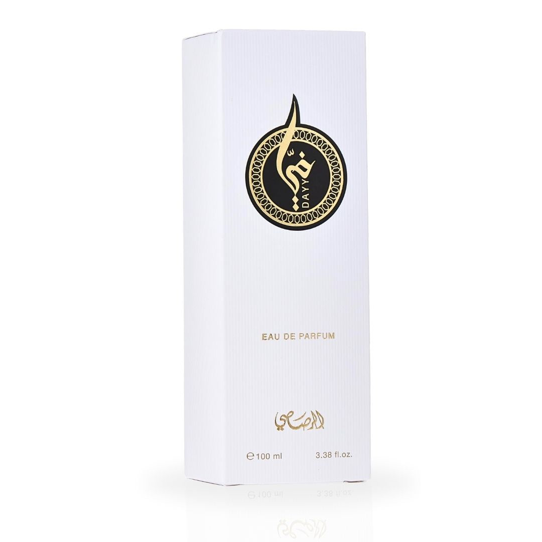 Dayy EDP Spray 100ML (3.38 OZ) by Rasasi | Long Lasting, Aromatic, Woody, Floral, Luxurious Unisex Scent.