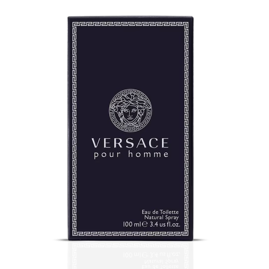 Versace Pour Homme Eau De Toilette Sprays 100ML (3.4 OZ) by Versace | Freshness Refined—Citrus Brilliance Meets Exotic Depth.