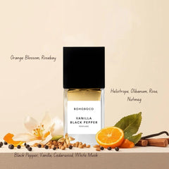 Vanilla Black Pepper Eau de Parfum Spray 50ml (1.7 fl oz) by Bohoboco - Intense Oud