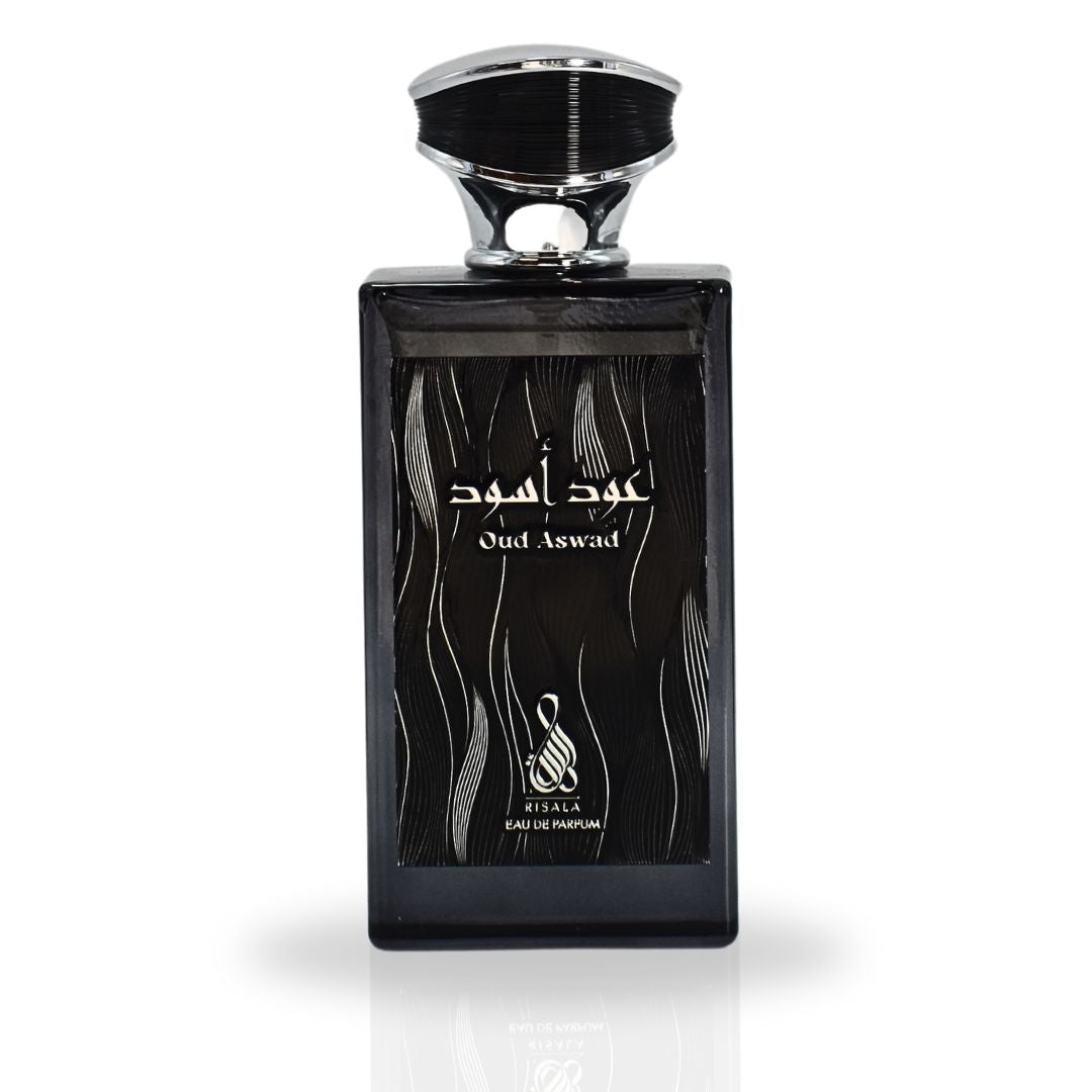 Oud Aswad EDP Spray 100ML (3.4 OZ) By RISALA | An Opulent Blend Of Luxurious, Spicy, Woody & Floral Fragrance.