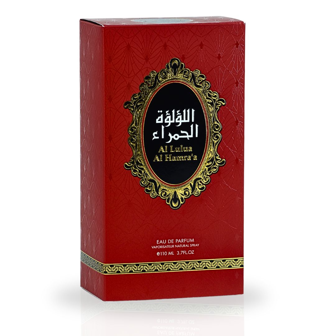 Al Lulua Al Hamra's EDP Spray 110ML (3.7 OZ) By RISALA | Long Lasting, Luxurious, Musky Floral Enchantment.