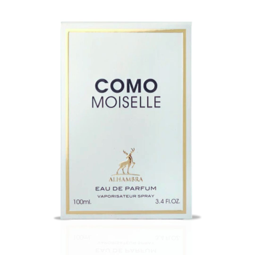 Como Moiselle Eau De Parfum Spray 100ML (3.4 OZ) By Maison Alhambra | A Luxurious Blend Of Bright Citrus, Elegant Florals & A Rich, Sensual Woody Base.