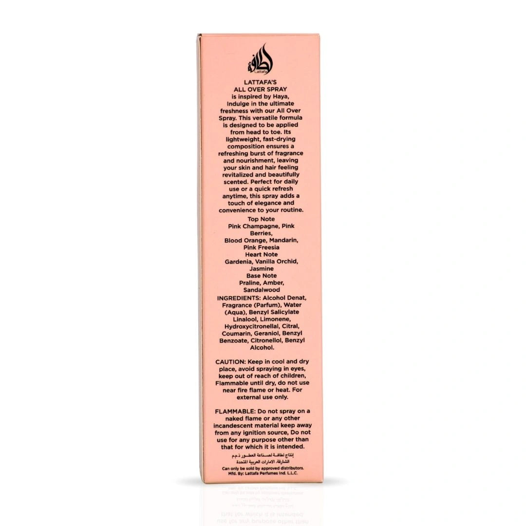 Haya All Over Spray 150ml (5.07 oz) by Lattafa
