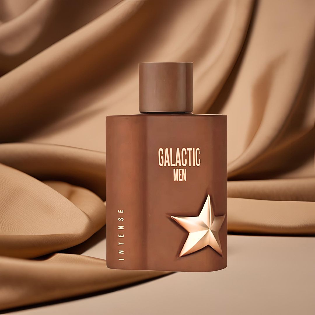 Galactic Men Intense Eau De Parfum Spray 100ML (3.4 OZ) by Maison Alhambra | A Cozy, Sweet & Smoky Blend with Rich Vanilla, Cacao & Resinous Warmth.